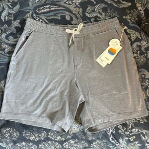 Vuori Men’s Ponto Short Charcoal Heather Gray Dreamknit XL